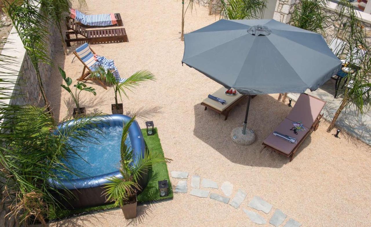 Odyssea Top View & Hot Jacuzzi Front Beach Kremastí Exteriér fotografie
